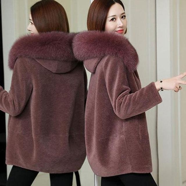 秋冬 レディース ファーコート 毛皮コート 合わせやすい レディースコート 本物のファー アウター ジャケット　暖かい OL　通勤　レディースアウター