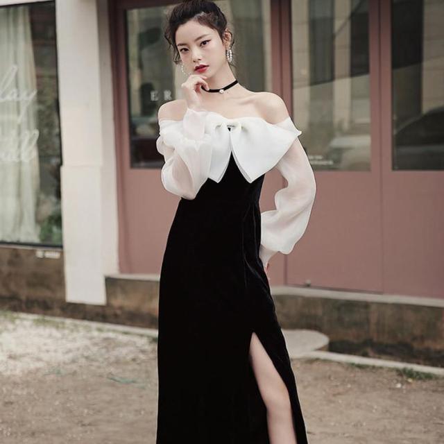 ウェディングドレス　パーティードレス ロング丈 ロングドレス　無地　ドレス　花嫁ドレス　二次会　ワンピース　　結婚式　演奏会