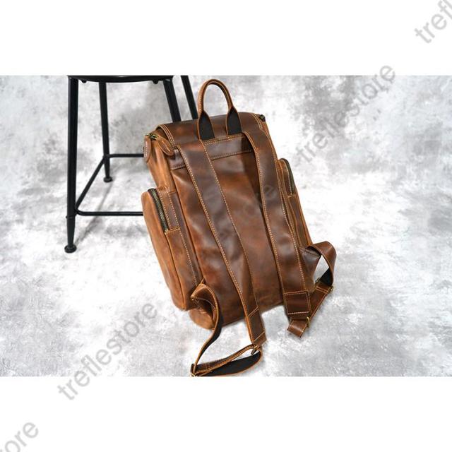 リュック　メンズ　リュックサック　牛革 デイパック　ビジネス　バックパック　レザー　通勤通学　旅行　出張　アウトドア　自転車鞄　カバン