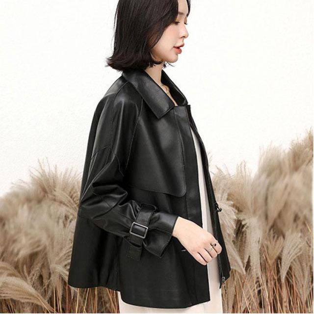 レディース革ジャン 本革　秋冬　レザージャケット ライダースジャケット  着痩せ  バイクウェア シングル 女性用　上品　防寒防風
