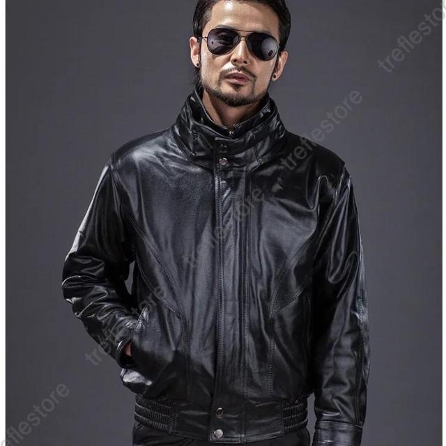 メンズ ジャケット 本革 牛革 バイク ライダースジャケット バイク ウェア 春 秋 冬３シーズン 防風 防寒 2022