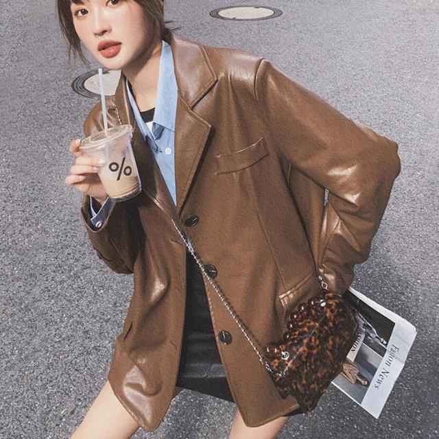 レディース革ジャン 秋冬　レザージャケット ビジネス ライダースジャケット バイクウェア シングル 防寒防風 ロック 20代30代40代