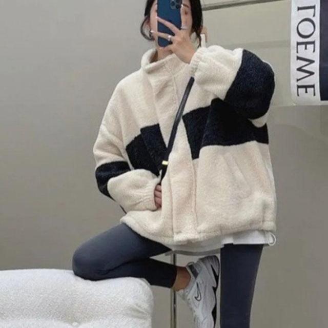 秋冬 レディース ファーコート 毛皮コート ボアジャケット　ボアコート　レディースコート フェイクファー アウター ジャケット　暖かい OL　通勤