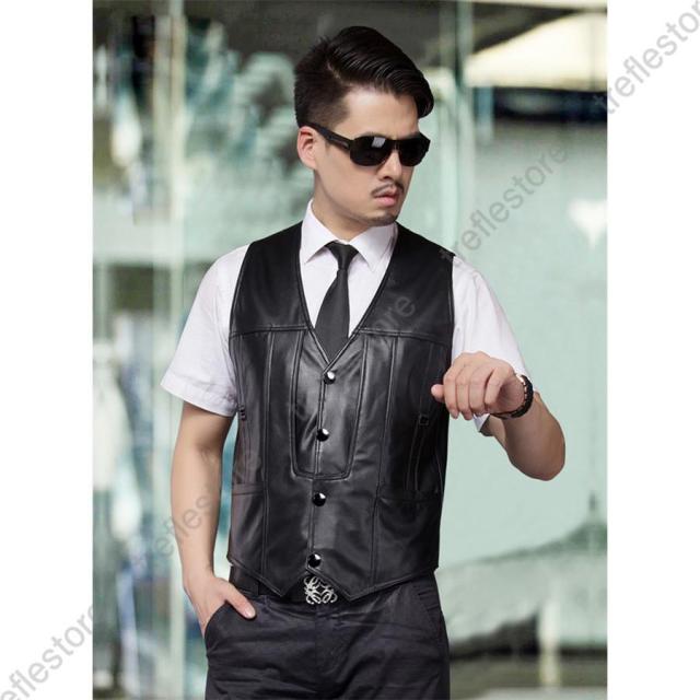 ポイント10倍！】春夏秋冬 本革 ベスト メンズ レザーベスト ラム革