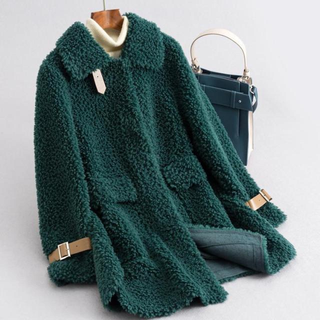 秋冬 レディース ファーコート 毛皮コート  おしゃれ  レディースコート 本物のファー  アウター ジャケット　暖かい OL　通勤　レディースアウター