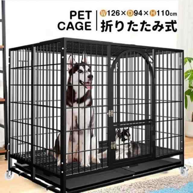 ペットケージ 鉄製 犬檻 犬小屋 ケージ ペットサークル ドッグケージ ペットフェンス 大型 中型