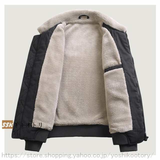 ミリタリージャケット N-1 デッキジャケット メンズ ボアジャケット ブルゾン あったか 防寒着 アウター 冬服の通販は
