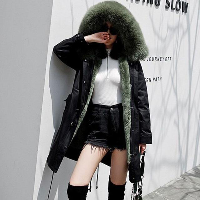 秋冬 レディース ファーコート 毛皮コート  フード付き  レディースコート  本物のファー   アウター ジャケット　暖かい OL　通勤　レディースアウター