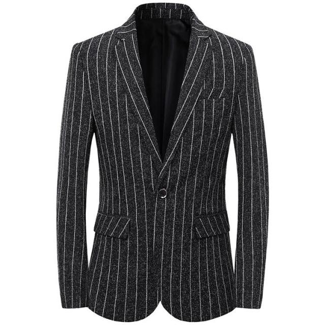 テーラードジャケット メンズ ビジネス ストライプ おしゃれ ビジネススーツ 通勤 結婚式 スリムスーツ 父の日