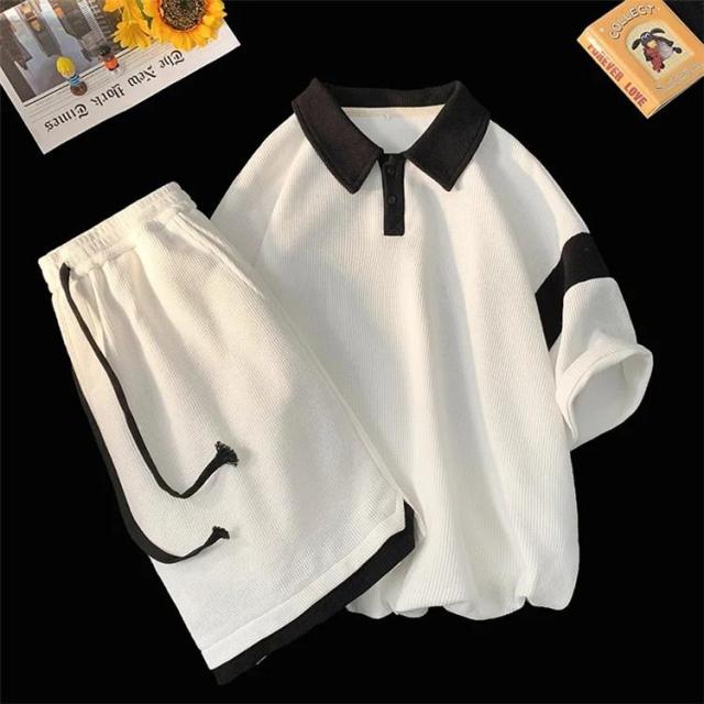 メンズ　夏用　上下セット　2点セット Tシャツ　パンツ　ジャージ　男子用　スポーツウェア　セットアップ　運動　カジュアル　吸汗 速乾 通気の通販は 5,323円