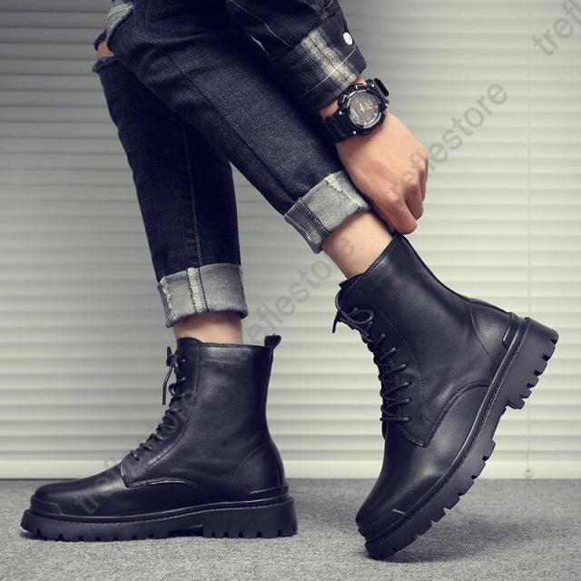 ポイント10倍！】本革 ショートブーツ ワークブーツ メンズ バイク用