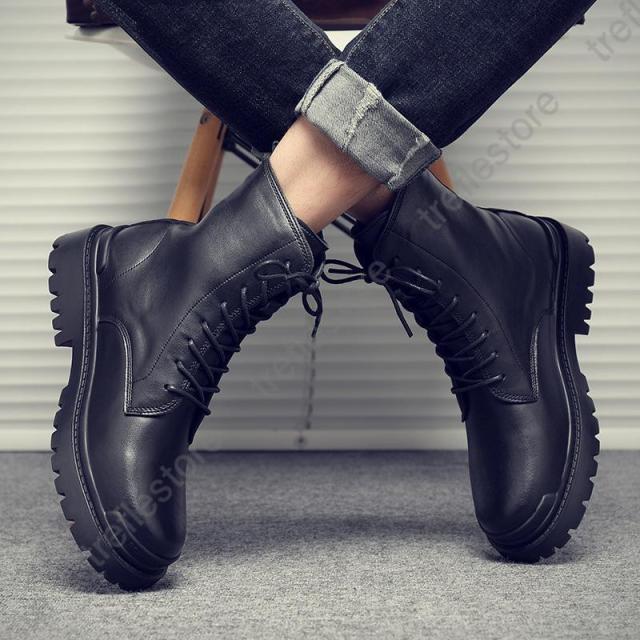 ポイント10倍！】本革 ショートブーツ ワークブーツ メンズ バイク用