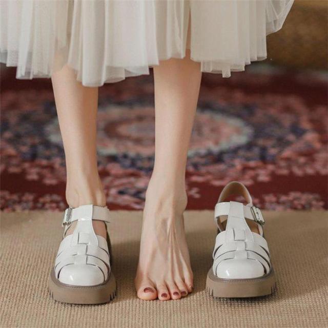 グルカサンダル レディース ヒールサンダル 厚底 メッシュ 編み込み 涼しい 靴 シューズ 婦人靴 ナチュラル 走れる 痛くない 大人 旅行 リゾートの通販は 5,510円