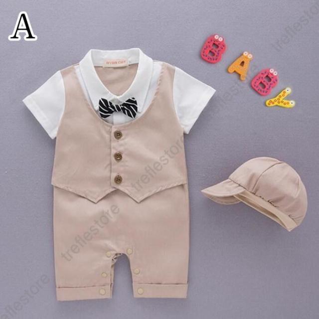 【ポイント5倍！】フォーマルスーツ ベビー服 男の子 ロンパース 子供スーツセット フォーマルロンパースキッズ ベビー