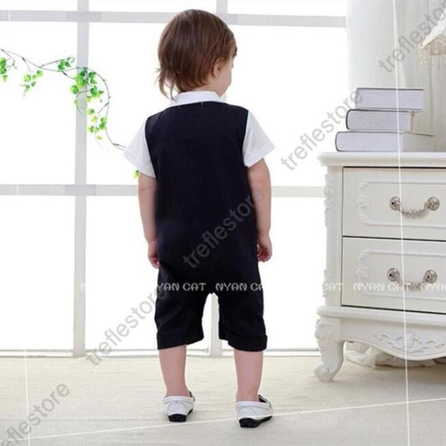 【ポイント5倍！】フォーマルスーツ ベビー服 男の子 ロンパース 子供スーツセット フォーマルロンパースキッズ ベビー