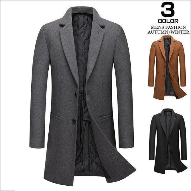 チェスターコート メンズ コート ビジネスコート ロングコート 冬コート 通勤 通学 紳士服 黒 グレー