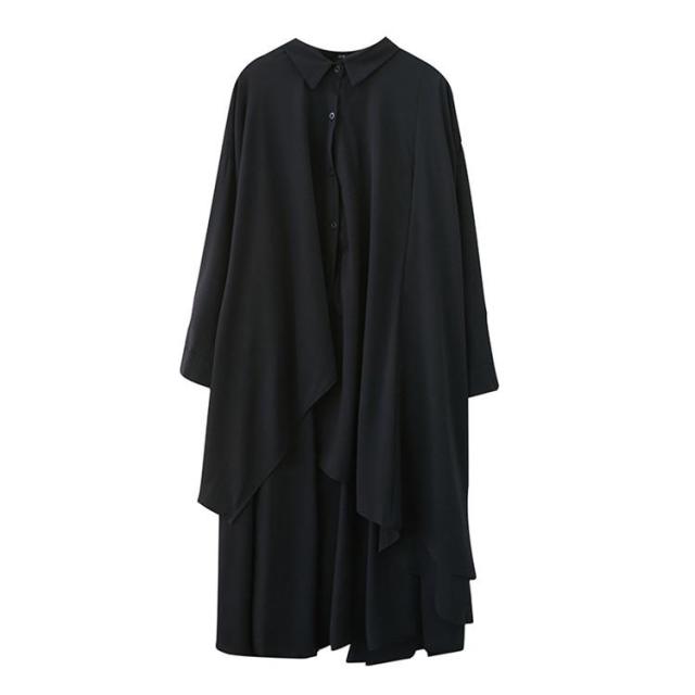 ポイント10倍！】ワンピース レディース ロング丈 シャツワンピ