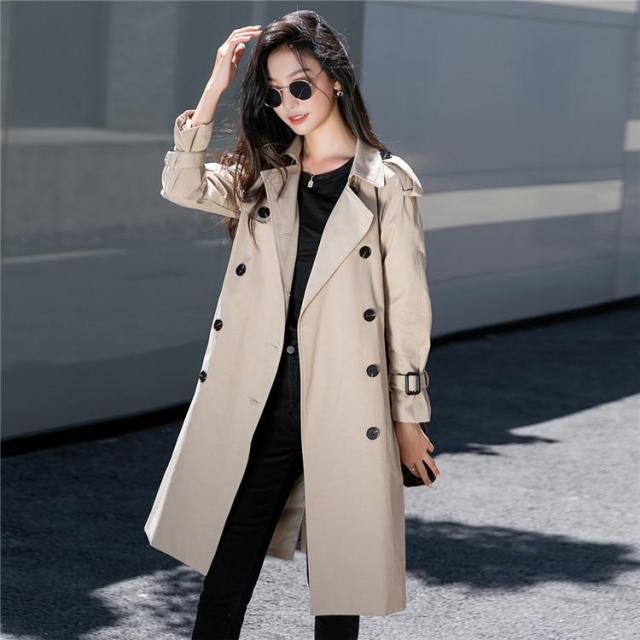 トレンチコート レディース ライトコート ギフト プレゼント 韓国風 オーバーサイズ 秋冬 カジュアル ファッション おしゃれ きれいめ