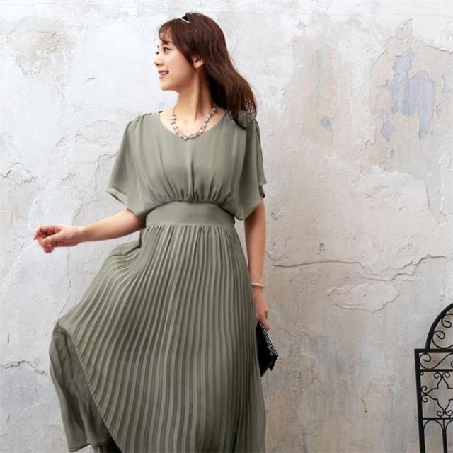 パーティードレス 結婚式 40代 50代 レディース シフォンワンピース プリーツワンピース ゆったり フォーマル 韓国風 ハイウエスト 着痩せ エレガント お呼ばれの通販は 5,160円