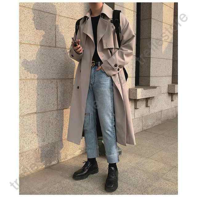チェスターコート メンズ ビジネスコート ロングコート 着痩せ 秋物 冬服 無地 アウター カジュアル ゆったり シンプル 男性用 通勤 通学 メンズファッション