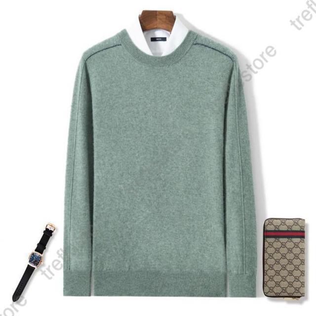 ポイント10倍！】ニット メンズ セーター 長袖ニットソー クルーネック