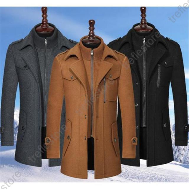 チェスターコート メンズ ロング丈 フェイクレイヤード アウター 羽織り カジュアル 大きいサイズ 紳士服 厚手 防寒 秋冬 通勤 おしゃれ 高級感 ポイント5倍！】チェスターコート メンズ ロング丈 フェイクレイヤード