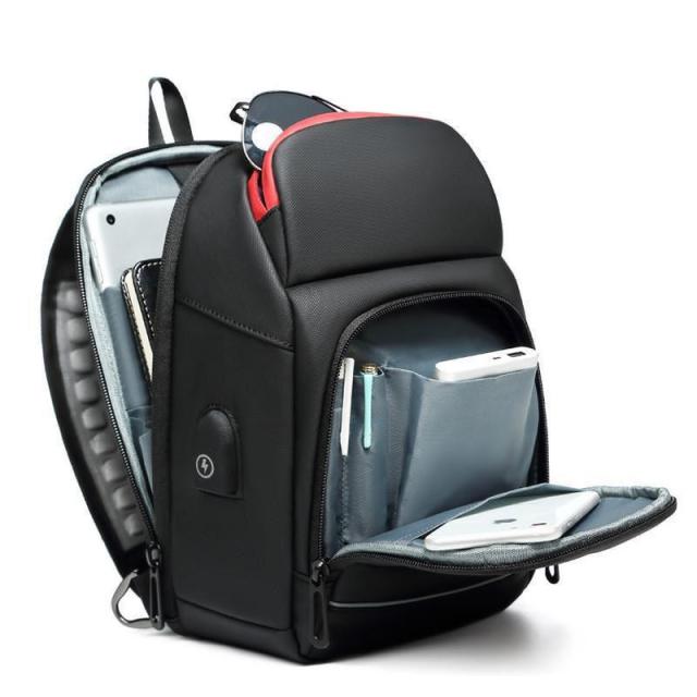 ボディバッグ メンズ ショルダーバッグ メンズ斜めがけ 防水 大容量 USBポート付き ボディバッグ、肩掛けバック ショルダー付替え可能の通販は 5,484円