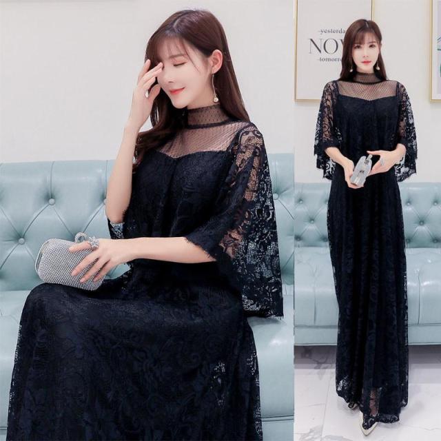 パーティードレス 20代 30代 40代 50代 結婚式 ワンピース 大きいサイズ 袖あり フォーマル ロングワンピース膝丈お呼ばれ ドレス 服装 服 女性 二次会 親族