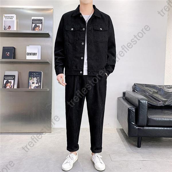 ジャージ メンズ セットアップ 上下セット 長袖 デニム 無地 ポケット