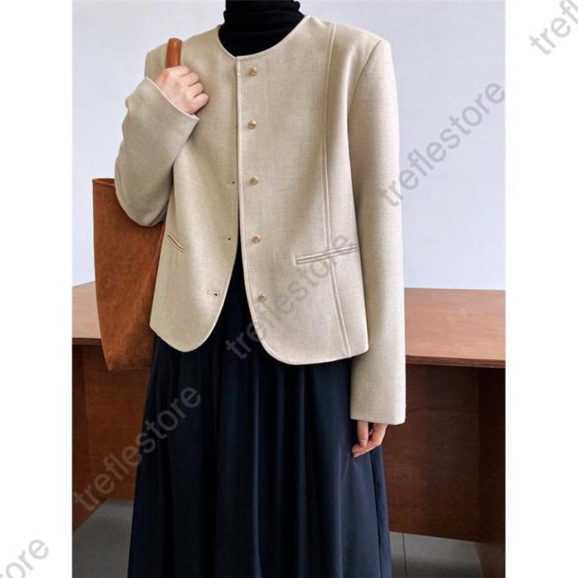 スーツジャケット テーラード レディース フォーマル ツイード スーツ カーディガン 春 秋 オフィス 通勤 OL 卒業式 卒園式 入園式 30代 40代 50代の通販は