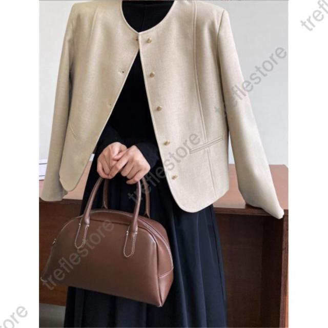 スーツジャケット テーラード レディース フォーマル ツイード スーツ カーディガン 春 秋 オフィス 通勤 OL 卒業式 卒園式 入園式 30代 40代 50代の通販は