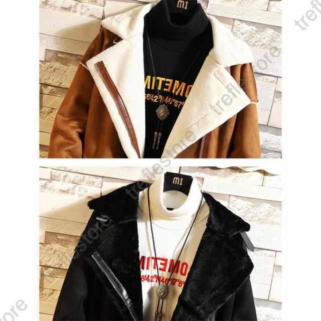 ポイント10倍！】ロング丈 ムートンコート メンズ ムートンジャケット