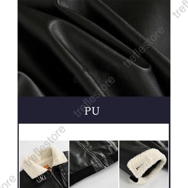 ポイント10倍！】フライト メンズ コート PU フェイクムートン ボア