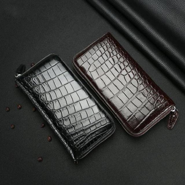 本革　ワニ革　長財布 財布 束入 メンズ財布 レディース財布 クロコダイル革 鰐革 無双仕様 小銭入れ有り カード