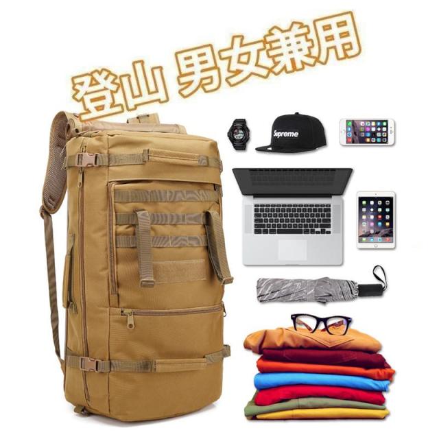 防災対策 アウトドア 登山リュック リュックサック  バックパック 大容量 旅行 ハイキングバッグ 撥水加工 父の日