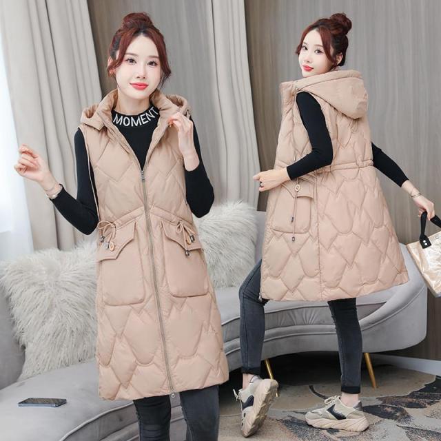 ダウンベスト レディース ベスト 中綿ベスト ロング アウター ノースリーブ ジレ 防寒 ジャケット 大きいサイズ 保温 軽量 防風 通勤 秋 冬の通販は