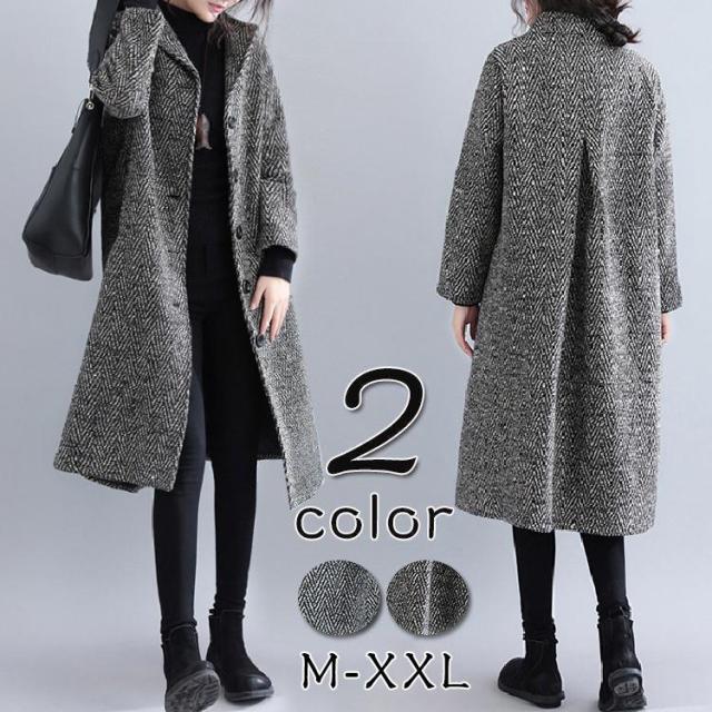 コート レディース 30代 40代 50代 チェスターコート ロング丈 フード付き 7分袖 チャイナボタン アウター