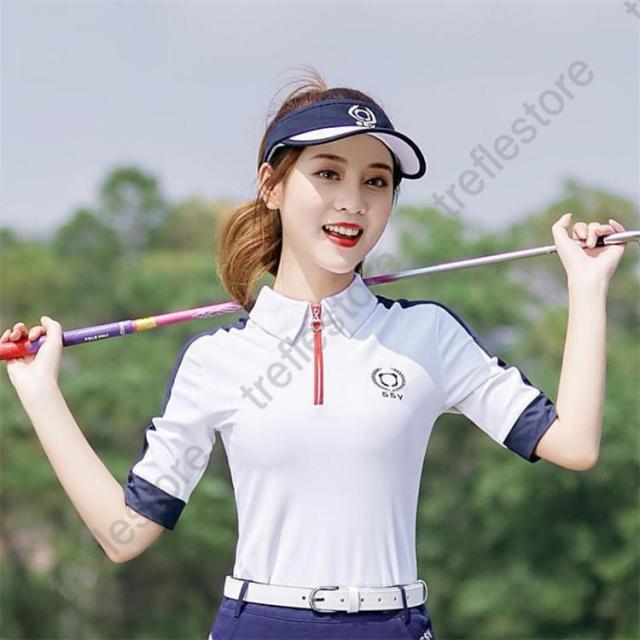 ゴルフウェア レディース ゴルフ　スウェット　ポロシャツ　スポーツウェア 運動着 おしゃれ 着痩せ カジュアル
