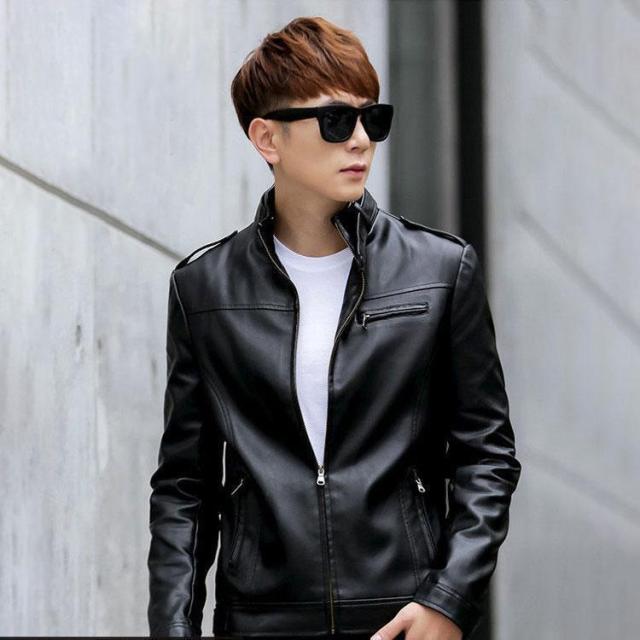 PU メンズ革ジャン 秋冬　レザージャケット PU  ライダースジャケット バイクウェア シングル 防寒防風 お兄系