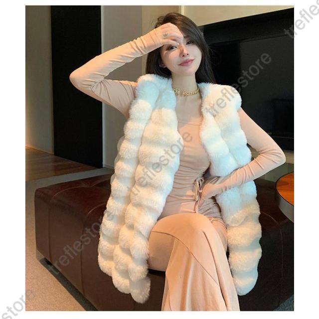 未使用品/グレースコンチネンタル/リアルファーダウンベスト リアルファーベスト ダイアグラムグレースコンチネンタル リアルファー