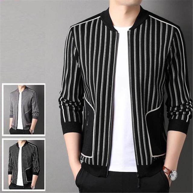 カーディガン メンズ ニット ニット 春 秋 冬 厚手 ブルゾン 40代 50代！