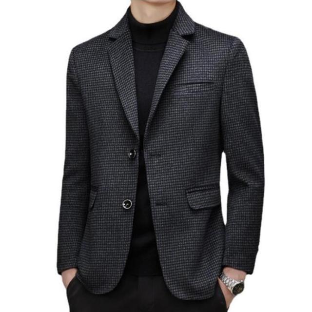 テーラードジャケット メンズ テーラード 羊毛 ブレザー スーツ 長袖 ビジネス 紳士用 通勤 アウター jacket 細身 春 秋 冬