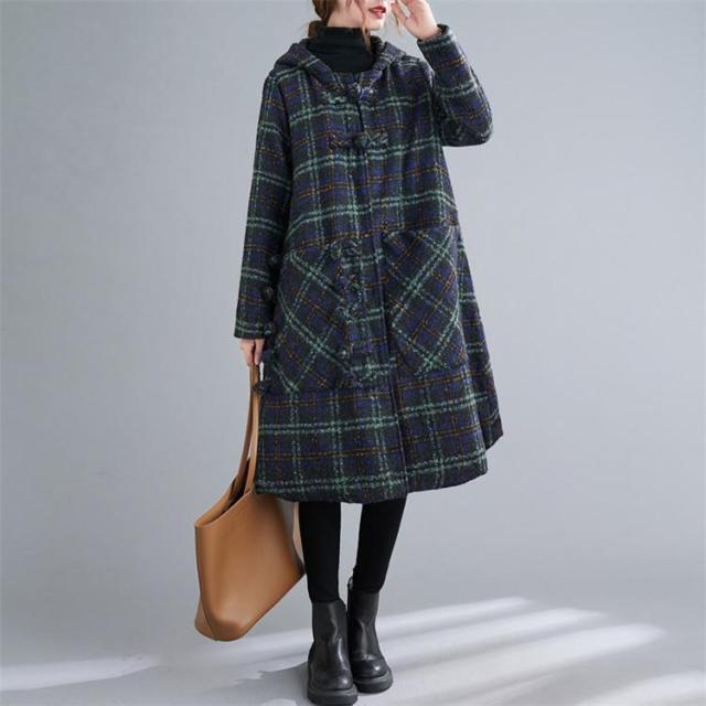 ロングコート チェック柄 チェスターコート レディース ロング 秋 秋冬 ベランダ コート アウター ガウンコート ロングコート ゆったり