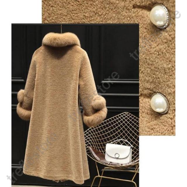 ボアコート ロング マキシ レディース 無地 アウター コート 秋冬 柔らか 暖かい 体型カバー 大きいサイズ ゆったり 通勤 ポイント10倍！】ボアコート ロング マキシ レディース 無地 アウター