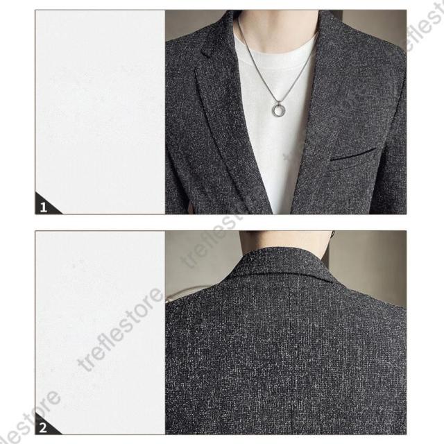 テーラードジャケット ライトアウター メンズ 1つボタン ジャケット