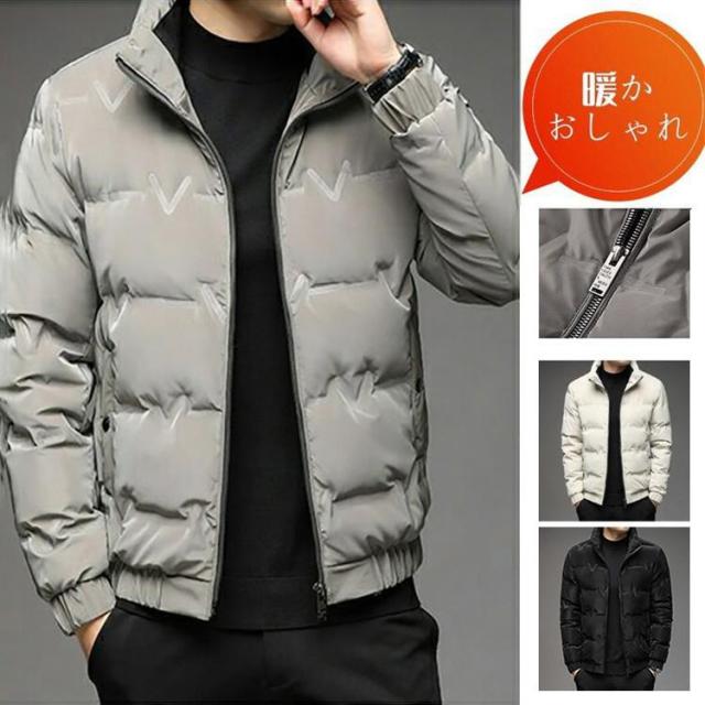 ダウンジャケット メンズ ダウンコート キルティング 軽量 ライトダウン フェザー コート 羽毛 ジャケット インナー アウター 冬服 秋冬