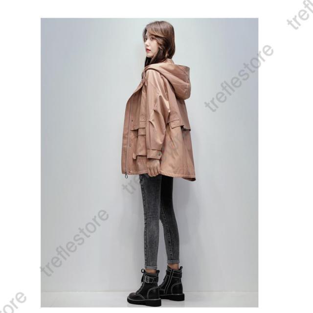 ポイント10倍！】ブルゾン レディース ゆったりシルエット ウィンド