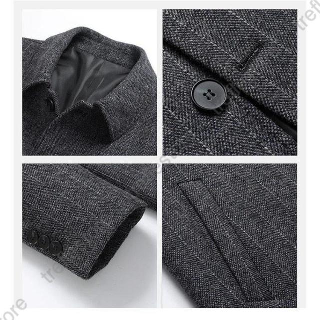 チェスターコート メンズ ロングコート ミドル丈 折り襟 カジュアル