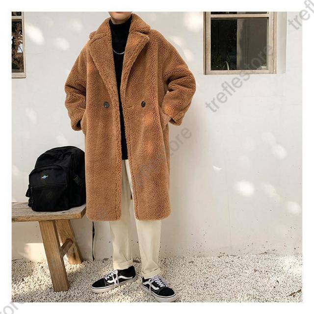 ポイント10倍！】ムートンコート メンズ ボアジャケット テーラード