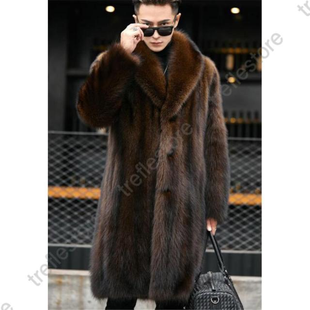 ポイント10倍！】フードファー 毛皮コート メンズ バックロゴ パーカー